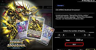 Cardfight!! Vanguard DD 2:Card Unlock Vol.1 【DZ-BT04】 "Destined Showdown"