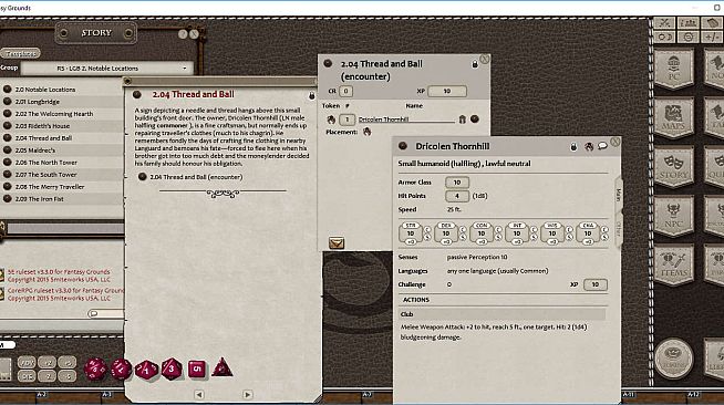 Fantasy Grounds - Village Backdrop : Longbridge (5E)