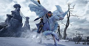 Monster Hunter Rise - "Velkhana Costume" Palamute layered armor set