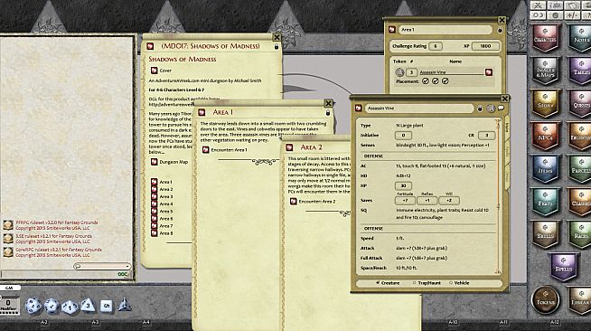 Fantasy Grounds - Mini-Dungeon #017: Shadows of Madness (PFRPG)