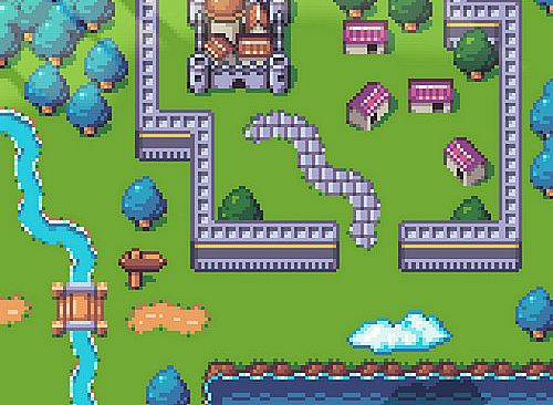 RPG Maker MZ - Super Retro World - Overworld Pack