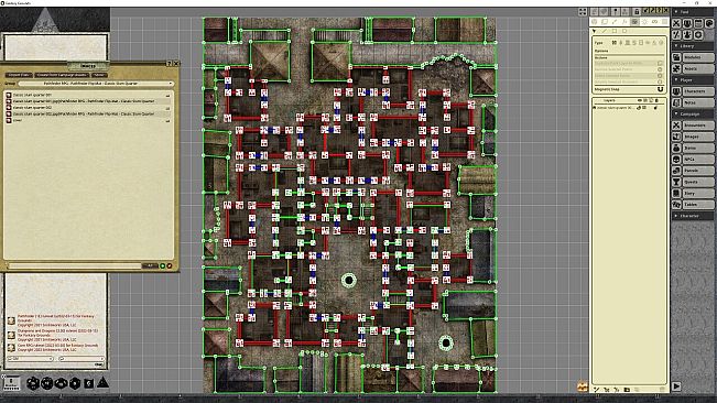 Fantasy Grounds - Pathfinder RPG - Pathfinder Flip-Mat - Classic Slum Quarter