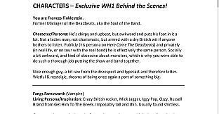 Wailing Heights - Script Book