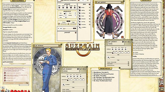 Fantasy Grounds - Noir Knights Intro Pack (Savage Worlds)