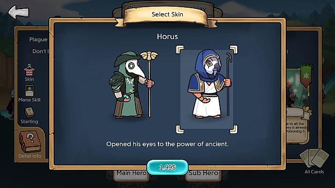 3 Minute Heroes - Horus (Plague Doctor Skin)