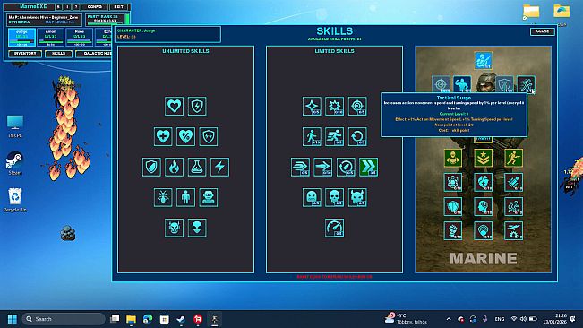 MARINE.EXE - Desktop RPG
