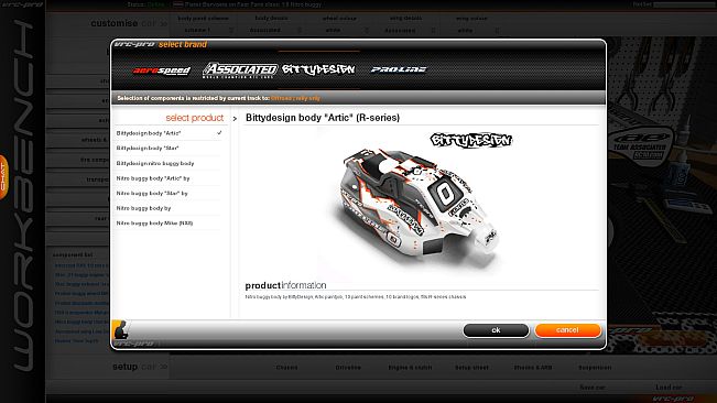 VRC PRO Branded cars and components Deluxe