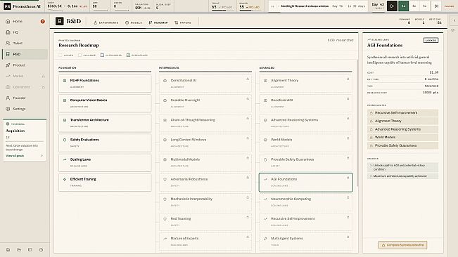 AI Startup Manager: Race to AGI