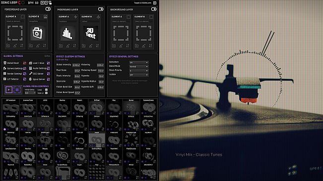 SonicLoop - Realtime VJ content creator for streaming, music videos and live performance
