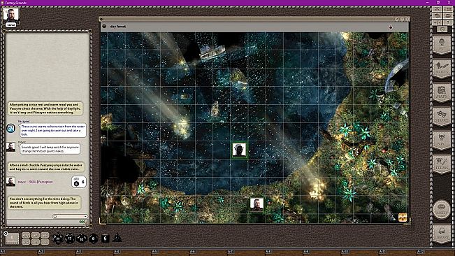 Fantasy Grounds - Black Scrolls Forest of Fallen Giants (Map Tile Pack)