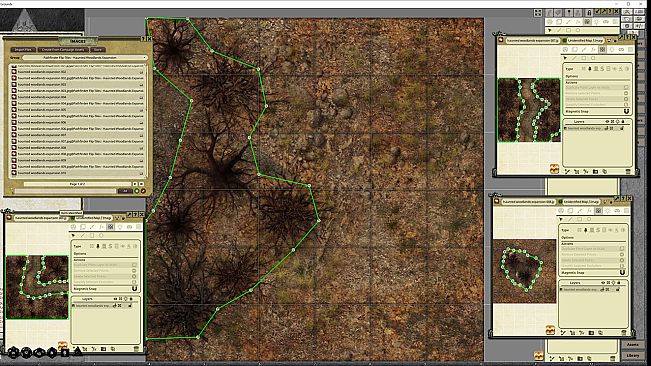Fantasy Grounds - Pathfinder RPG - Flip-Tiles - Haunted Woodlands Expansion