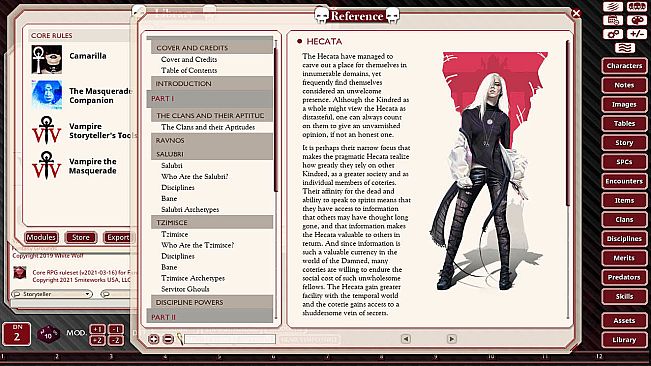 Fantasy Grounds - Vampire The Masquerade 5th Edition Companion