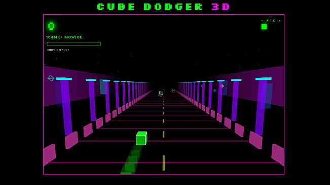 Cube Dodger 3D – Pink Neon Road