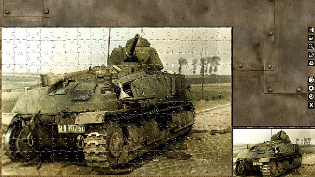Pixel Puzzles WW2 Jigsaw - Pack: French Tanks