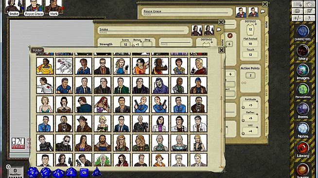 Fantasy Grounds - Fiery Dragon Modern & Sci-Fi Token and Portrait Pack