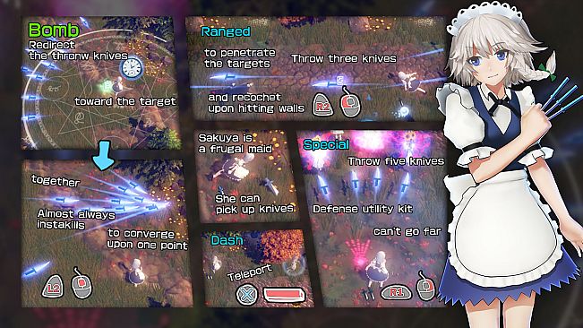 The Disappearing of Gensokyo: Sakuya, Koishi, Suika Character Pack