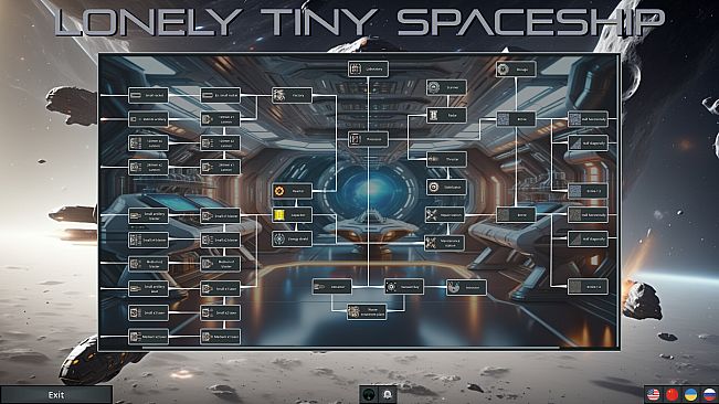 Lonely tiny spaceship