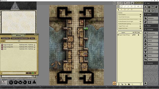 Fantasy Grounds - Pathfinder RPG - Pathfinder Flip-Mat - Bigger Bridge