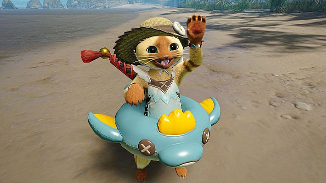 Monster Hunter Rise - "F Summer" Palico layered armor set