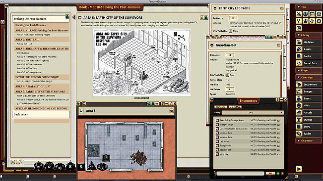 Fantasy Grounds - Mutant Crawl Classics #10: Seeking the Post-Humans