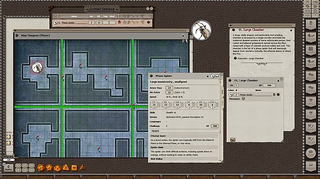 Fantasy Grounds - Mini-Dungeon #025: The Phase Spider Lair (5E)
