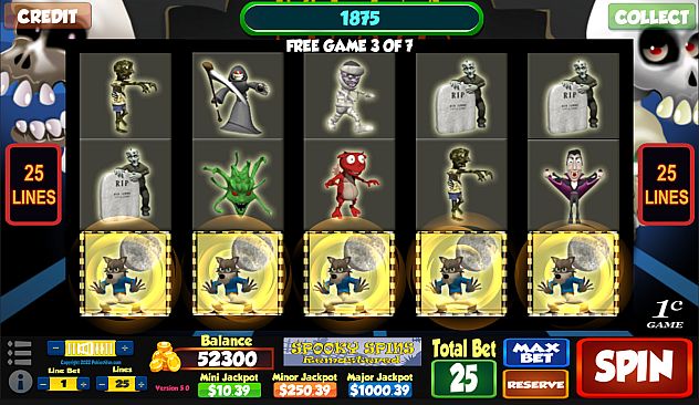 Spooky Spins Remastered - Casino Slot Simulations
