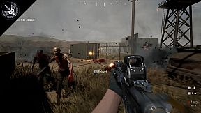 The AC130 slays the zombies.