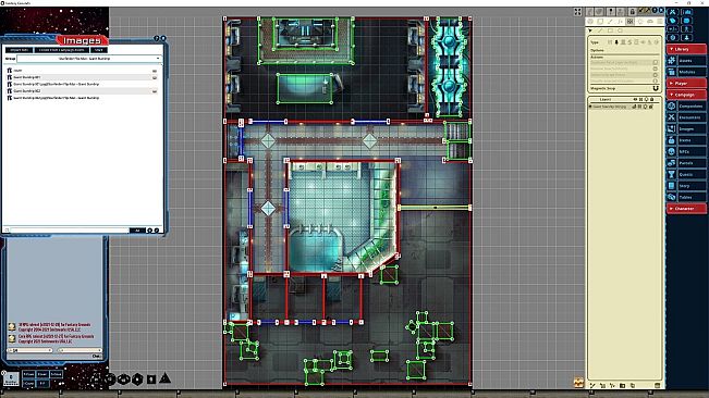Fantasy Grounds - Starfinder RPG - FlipMat - Giant Starship