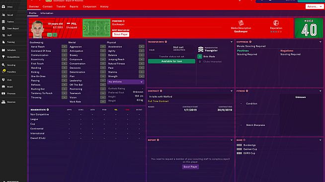 Football Manager 2019 Touch - Attribute Masking