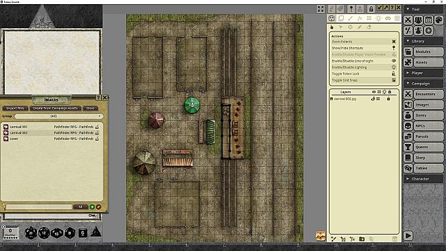 Fantasy Grounds - Pathfinder RPG - Pathfinder Flip-Mat - Carnival