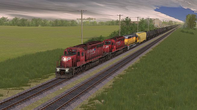Trainz 2022 DLC - CP SD40-2 #5865-5879 Dual Flags