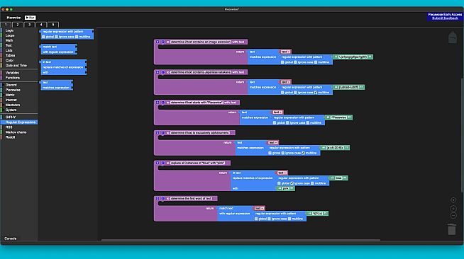 Piecewise - Regular Expressions
