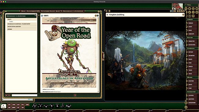 Fantasy Grounds - Pathfinder 2 RPG - Pathfinder Society Quest #6: Archaeology in Aspenthar