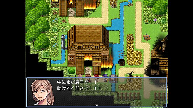 RPG Maker MZ - We are burning tile and character set