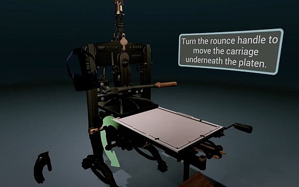 19th-century Printing Press Experience VR
