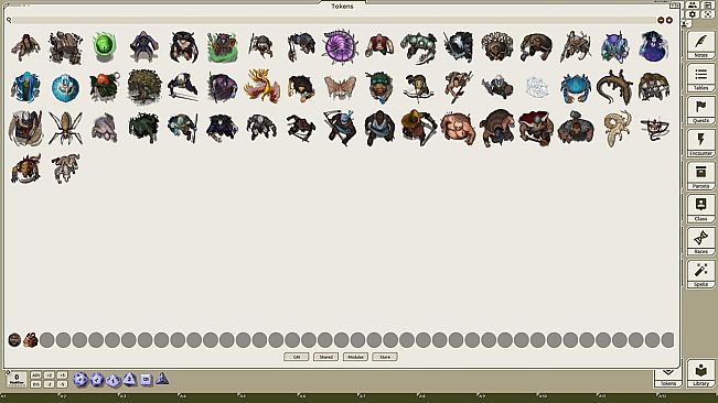 Fantasy Grounds - Devin Night: Tome of Beasts Pack 4 – Eleinomae–Goatman (Token Pack)