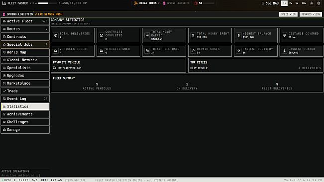 Fleet Manager: Logistics Simulator