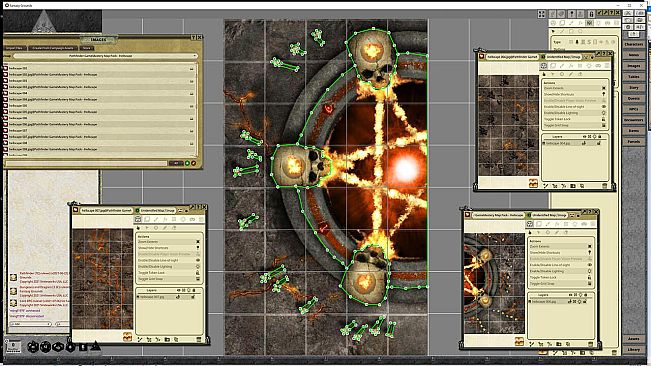 Fantasy Grounds - Pathfinder RPG - GameMastery Map Pack: Hellscapes