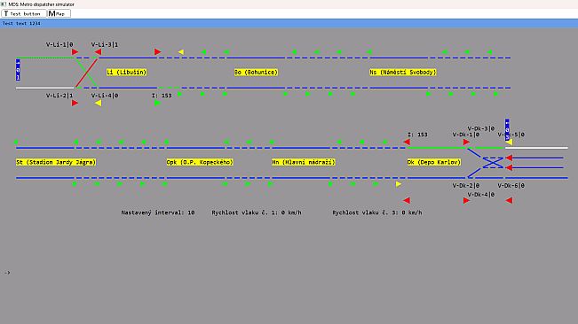 MDS: Metro dispatcher simulator