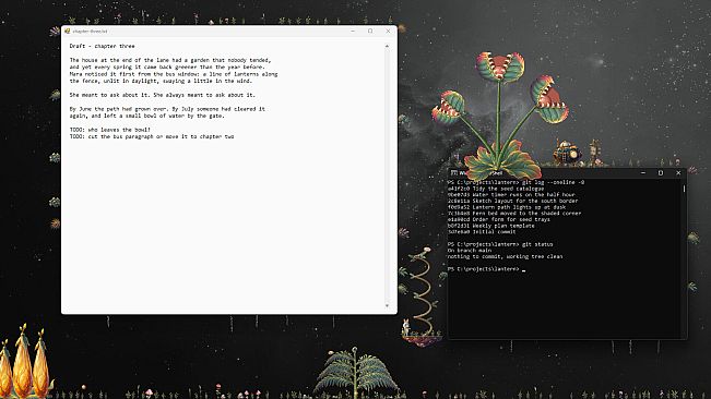 Marginalia: A Desktop Garden