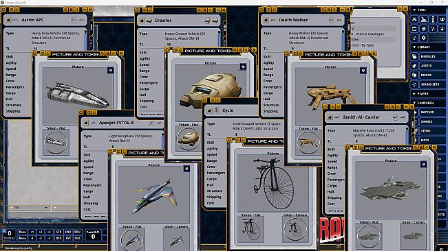 Fantasy Grounds - Traveller - Vehicle Catalogue