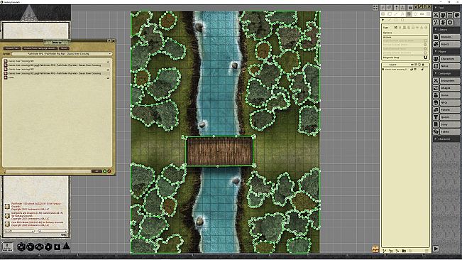 Fantasy Grounds - Pathfinder RPG - Pathfinder Flip-Mat - Classic River Crossing