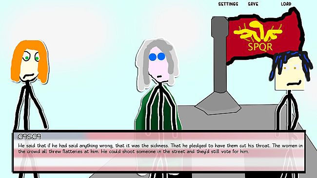 Paper Shakespeare: Stick Julius Caesar (with a dagger)