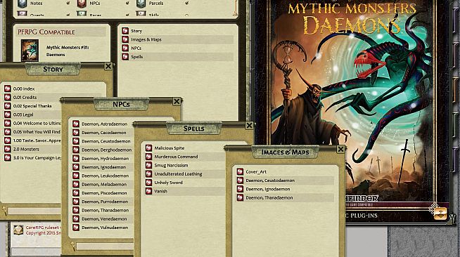 Fantasy Grounds - Mythic Monsters #31: Daemons (PFRPG)
