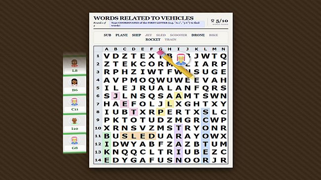 Raisin's Wordsearch