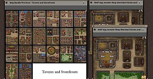 Fantasy Grounds - Paths to Adventure: Taverns and Storefronts (Map Pack)