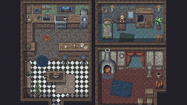 RPG Maker MZ - EX Graphic Base Set Indoor