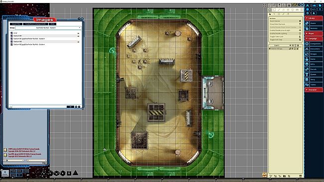 Fantasy Grounds - Starfinder RPG - FlipMat - Stadium