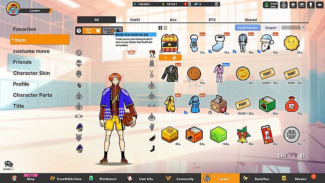 Freestyle2 - Winter Wolf Outfit Set (M)