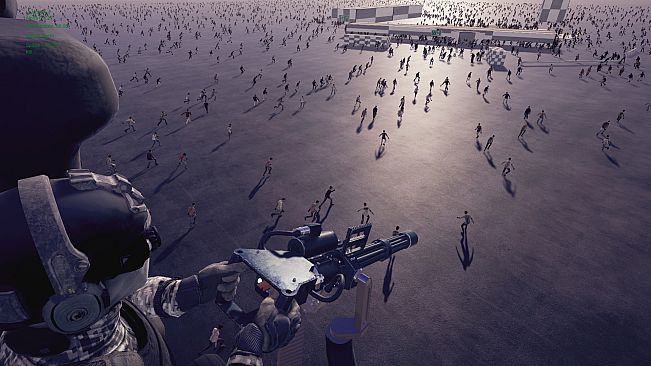 Minigun VS Swarms of the Zombie Apocalypse Simulator